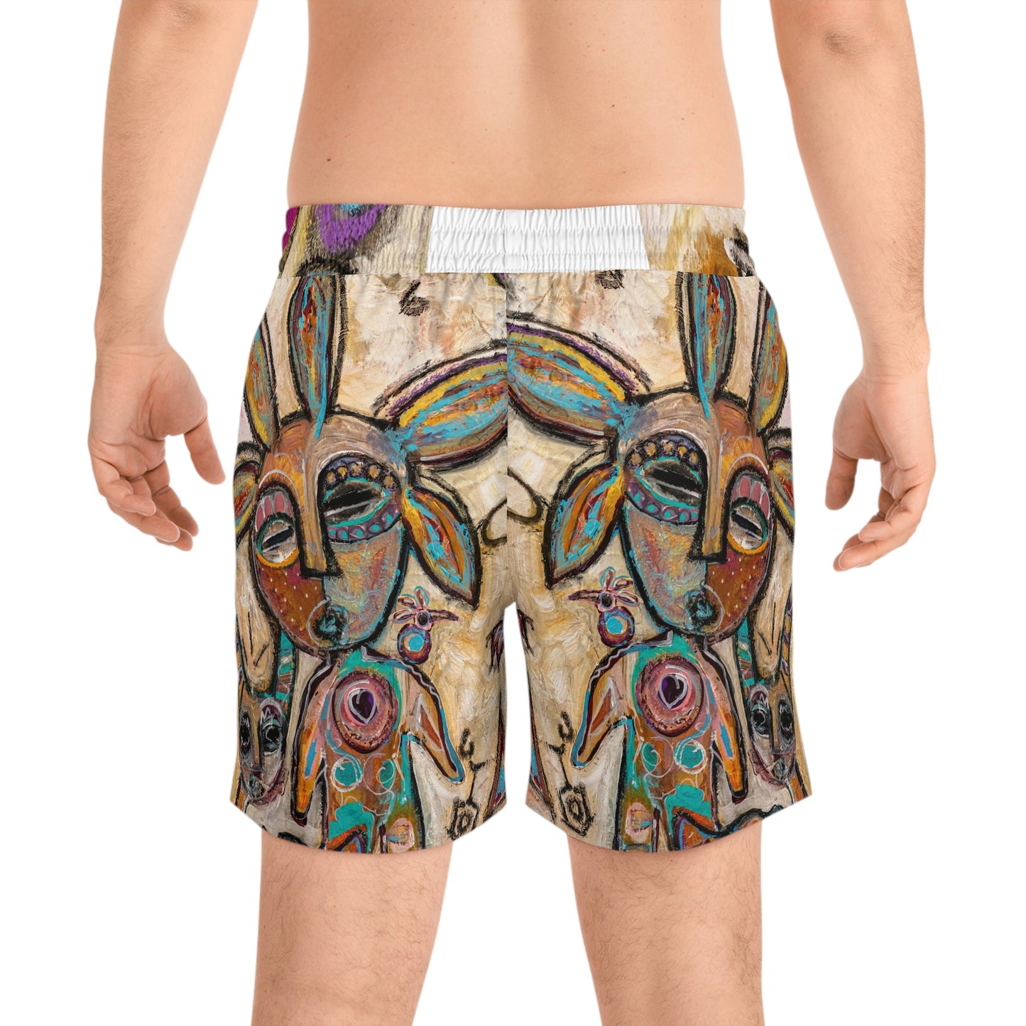 Men's Mid-Length Swim Shorts (AOP)