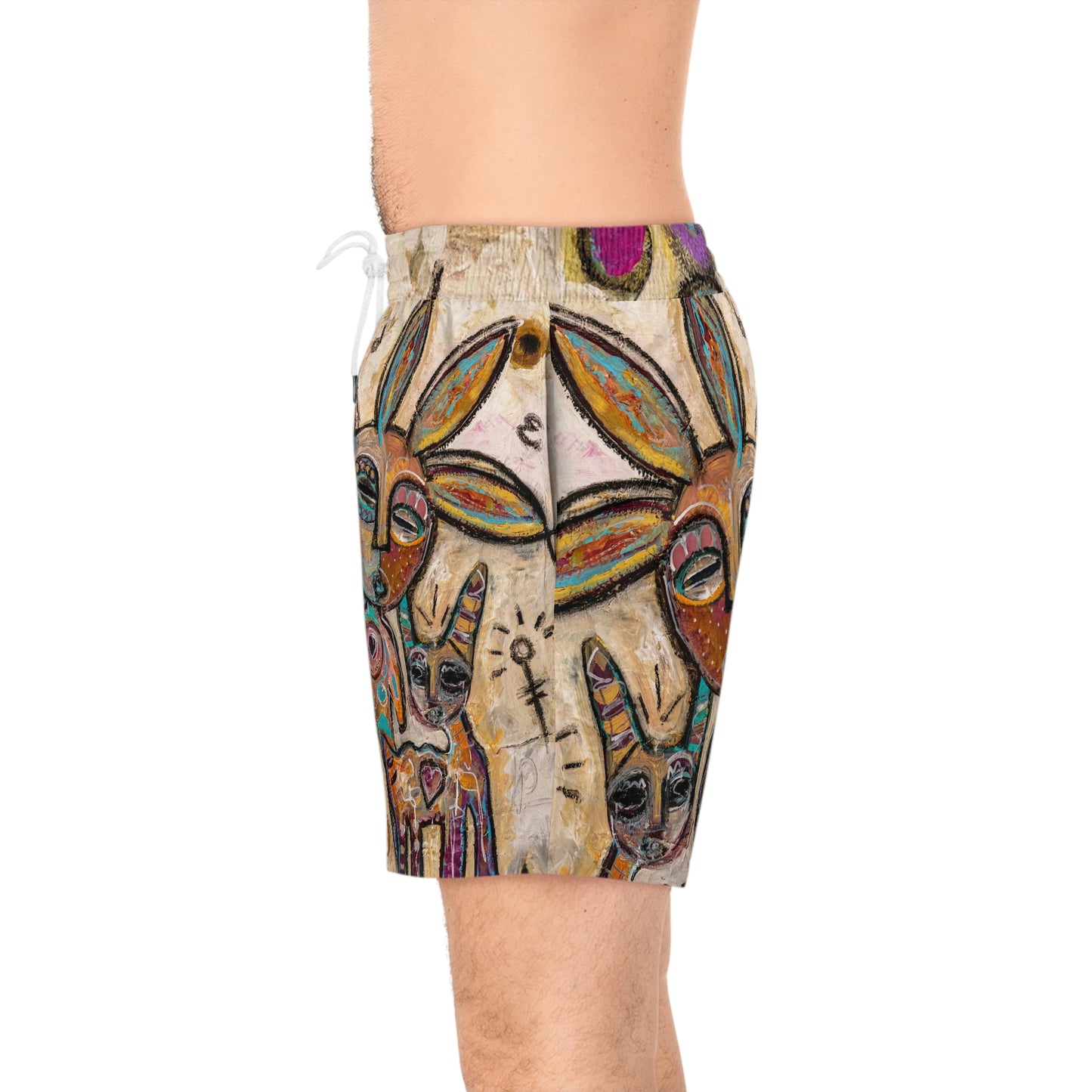 Men's Mid-Length Swim Shorts (AOP)