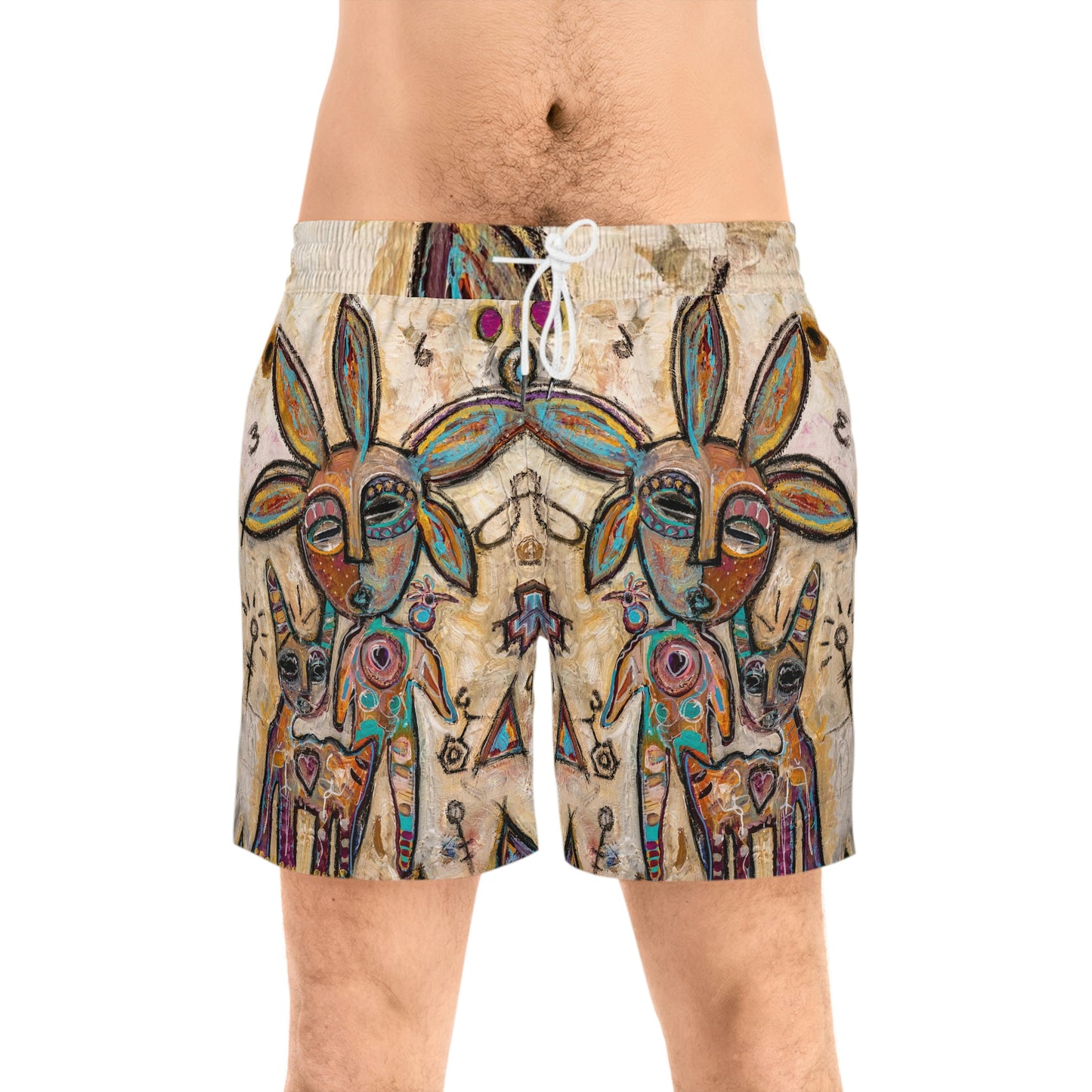 Men's Mid-Length Swim Shorts (AOP)