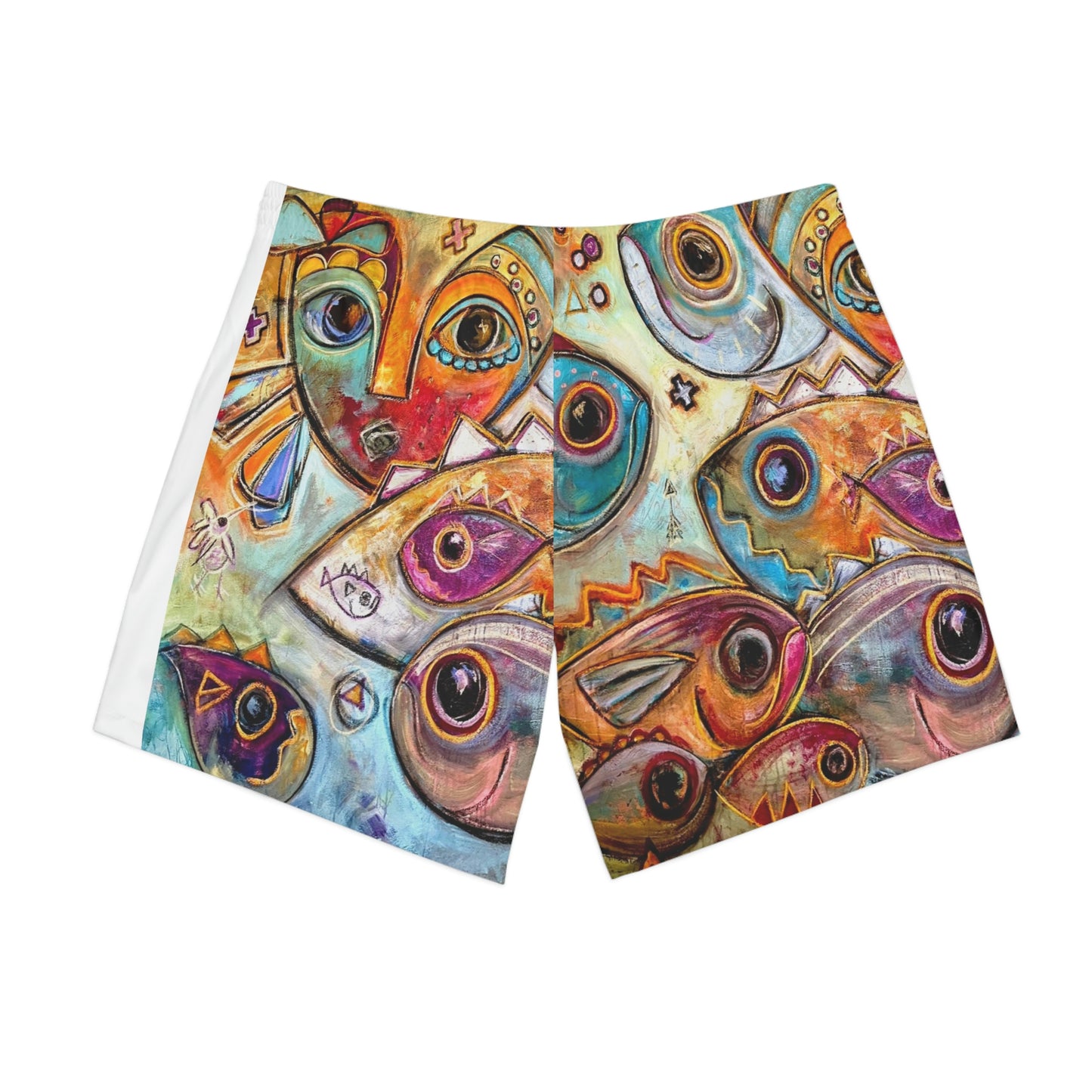 Men's Elastic Beach Shorts (AOP)