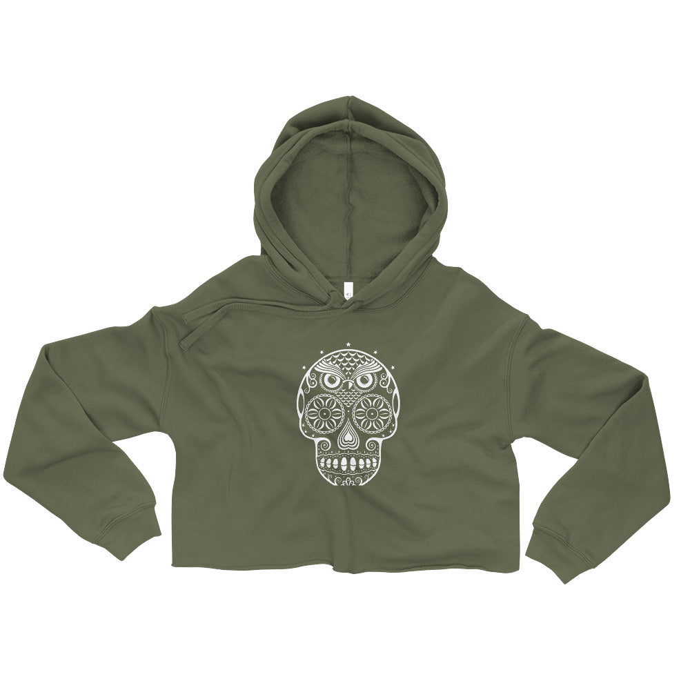 Memento Mori Crop Hoodie