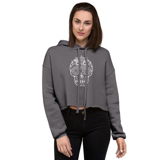 Memento Mori Crop Hoodie