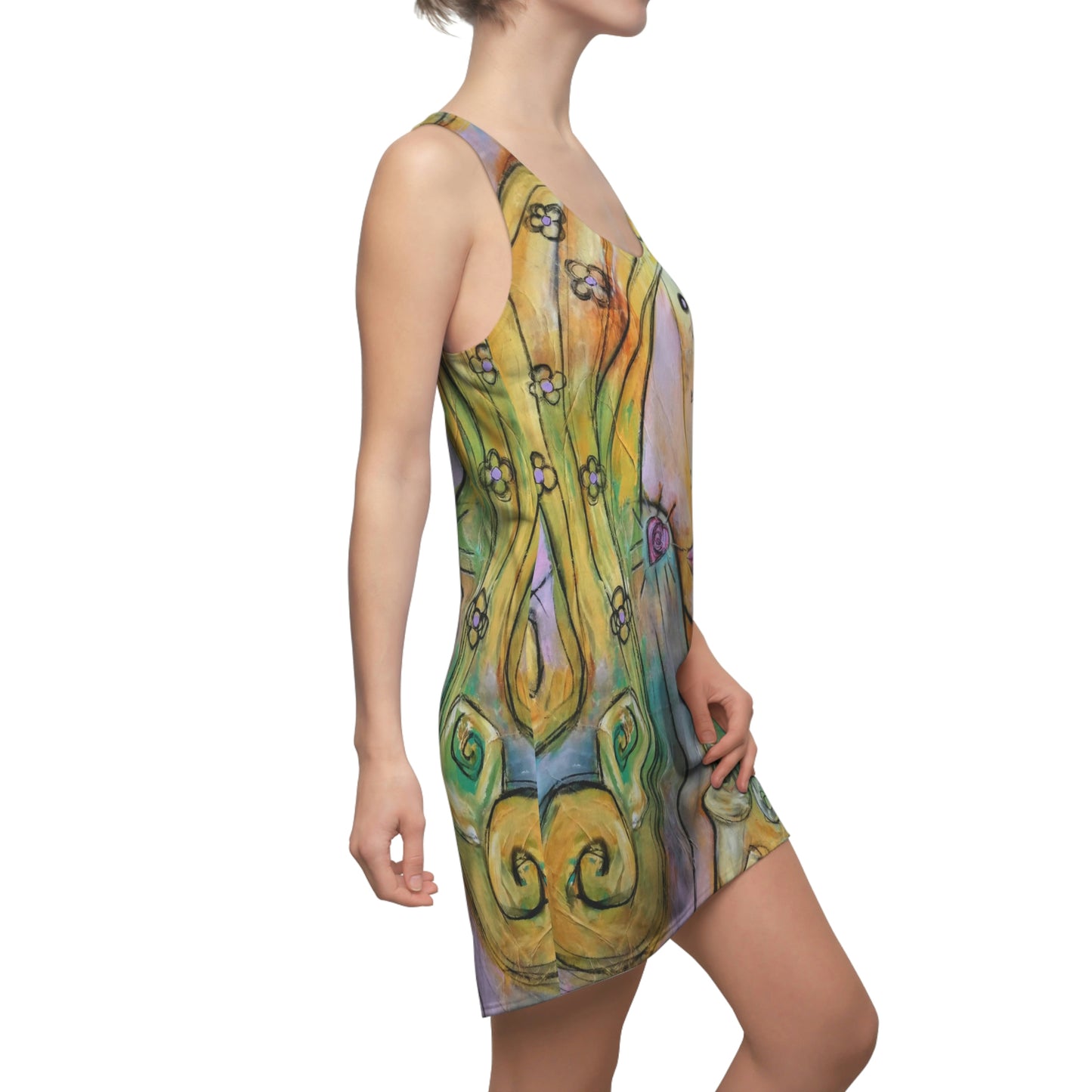 Pink Diamonds Women's Racerback Dress