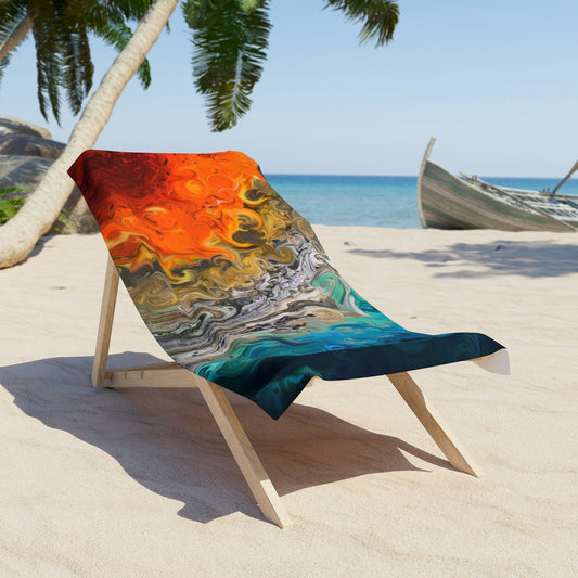 Fire & Water Beach Towel