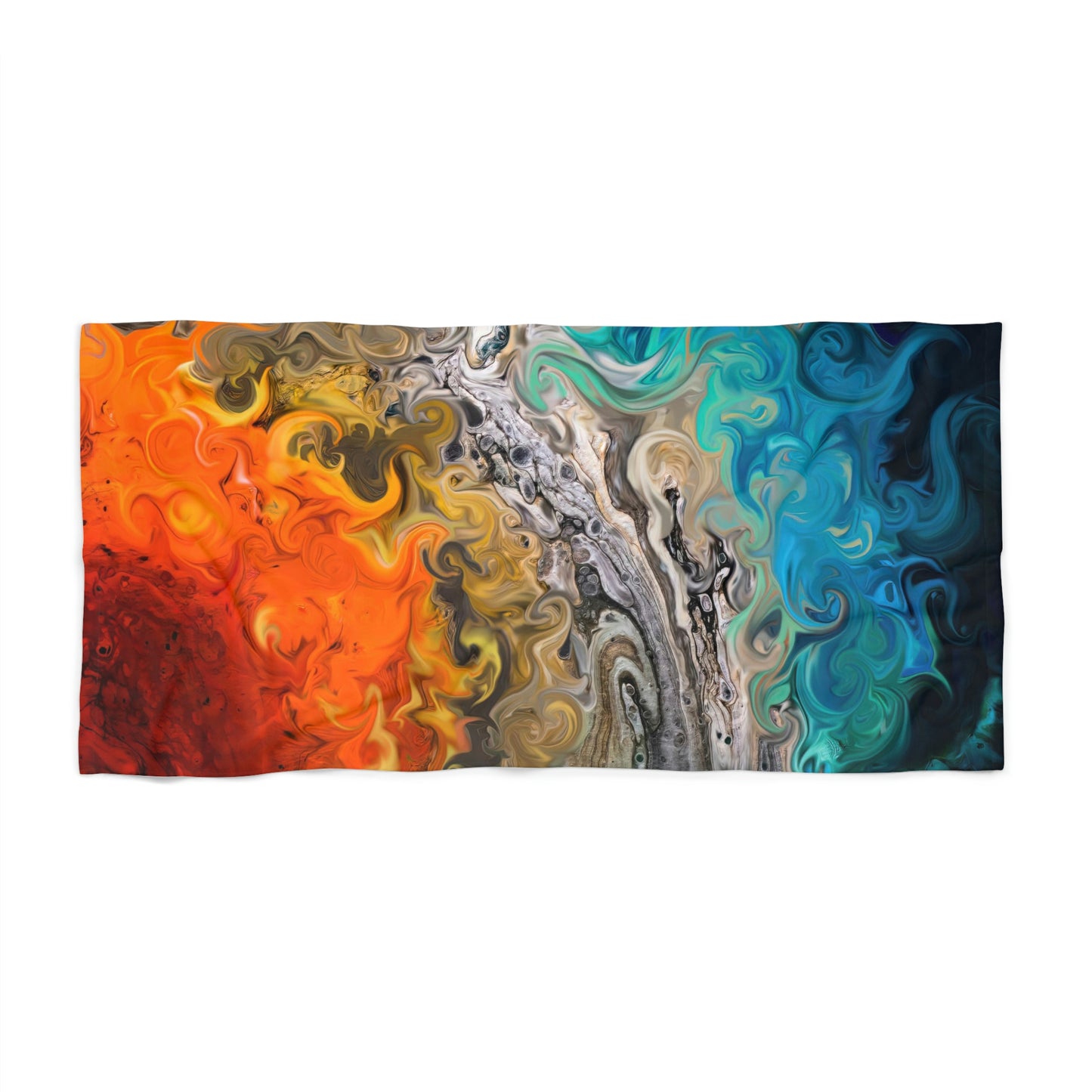 Fire & Water Beach Towel